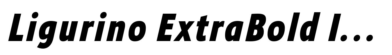 Ligurino ExtraBold Italic